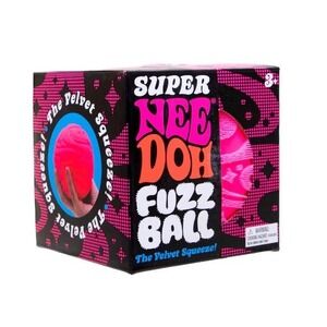 PINK Schylling SUPER Nee Doh Fuzz Ball  Stress Toy NWT VIRAL ON HAND AUTHENTIC